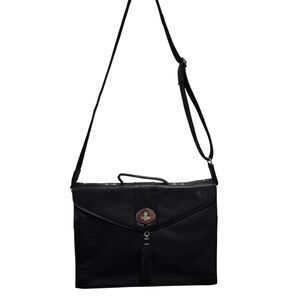 Gun Tote’n Mamas Black Leather Concealed Carry Briefcase Crossbody Bag